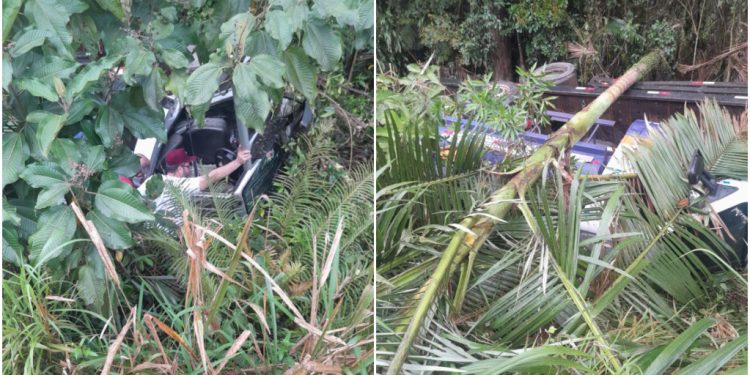 [Vídeo] Motorista é encaminhado ao hospital após grave acidente na SC-108, em Guaramirim