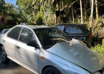 [Foto e vídeo] Dois carros se envolvem em acidente no Molha, em Jaraguá do Sul