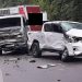 [Fotos] Caminhão e carro se envolvem em acidente na Serra de Corupá e São Bento