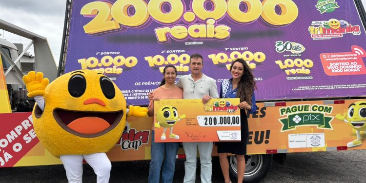 Morador de Jaraguá do Sul fatura R$ 200 mil na Trimania