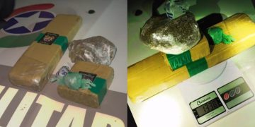 PM encontra mochila com drogas em área de mata em Jaraguá do Sul