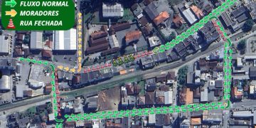 Interdição na Rua 28 de Agosto, em Guaramirim, entre hoje (28) e segunda-feira (1º)