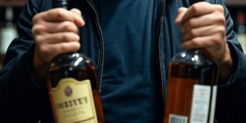 Homem é preso após furtar duas garrafas de bebida em supermercado de Jaraguá do Sul