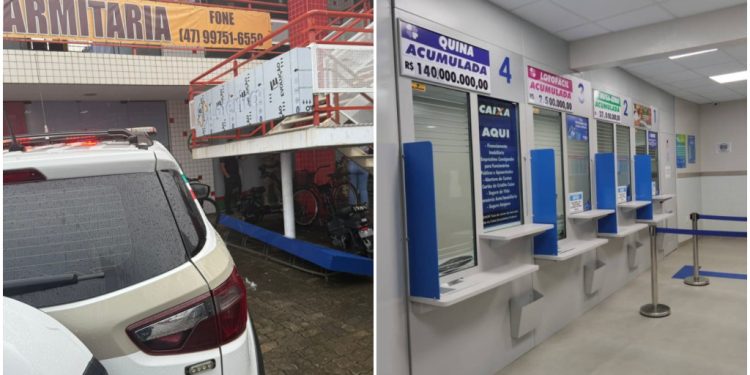 Lotérica é alvo de arrombamento e furto em Schroeder