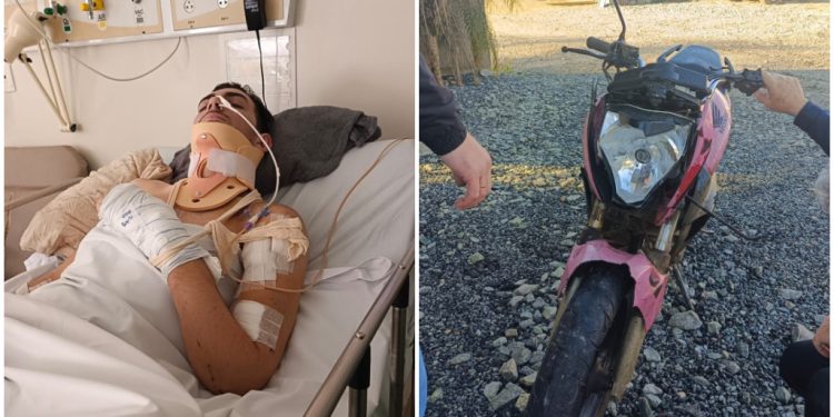 Morador de Guaramirim sofre acidente de moto e precisa de ajuda para cirurgia