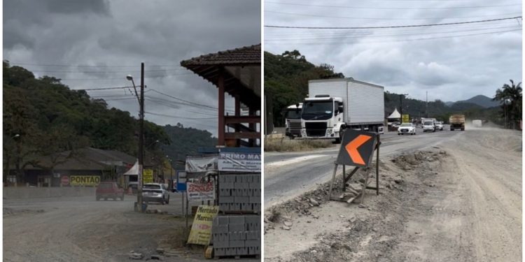 Sem estacionamento: Comerciantes cobram soluções para impactos da duplicação da SC-108 em Guaramirim