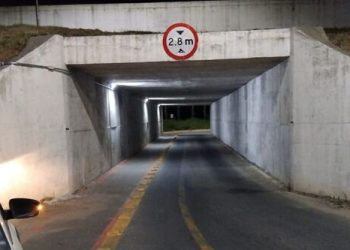Túnel sob a BR-280 recebe iluminação completa em Guaramirim