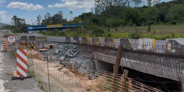 Trecho da BR-280, em Guaramirim, terá desvio pelos próximos três meses