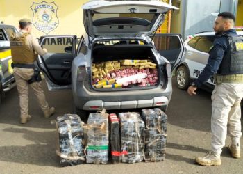 PRF apreende mais de meia tonelada de maconha e prende jovem de 23 anos na BR-280