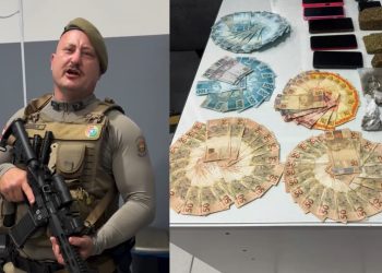 [Vídeo] “Aqui não”: Casal é preso por tráfico em Jaraguá do Sul