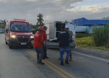 Câmera flagra acidente que terminou em morte de motociclista em São João do Itaperiú