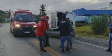 Câmera flagra acidente que terminou em morte de motociclista em São João do Itaperiú