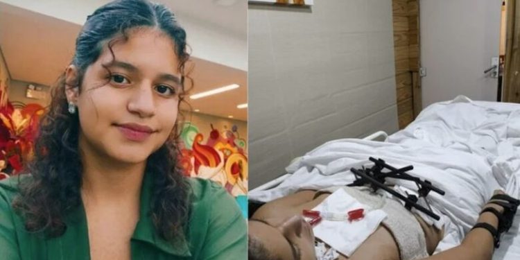 Família de jovem que ficou um mês internada após acidente faz campanha para tratamento