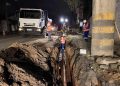 Samae executa obra na rua Presidente Epitácio Pessoa, em Jaraguá do Sul