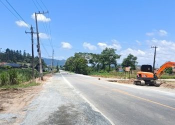 Governo do Estado inicia implantação de quatro trevos alemães na SC-413, em Luiz Alves