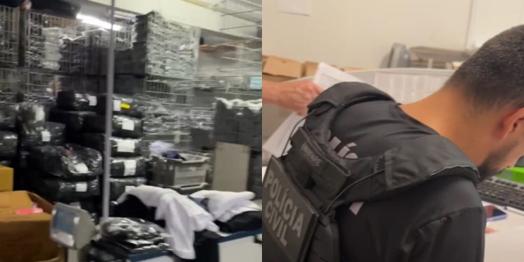 Facções em Guaramirim são investigadas por falsificação de roupas de marca