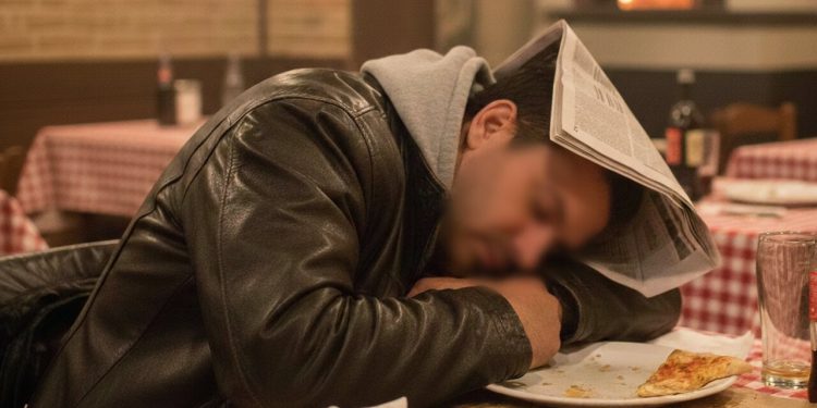 “Tirando uma soneca”: Homem é flagrado dormindo dentro de pizzaria arrombada em Jaraguá do Sul