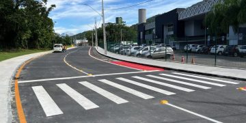 Novo trecho da Rua 13 de Maio deve ser liberado nos próximos dias em Jaraguá do Sul