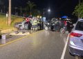 Colisão entre dois carros deixa seis pessoas feridas em Jaraguá do Sul