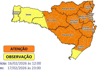 Calor acima dos 35°C e temporais marcam a semana em Santa Catarina