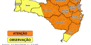 Calor acima dos 35°C e temporais marcam a semana em Santa Catarina
