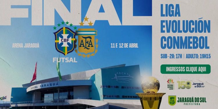 Ingressos já disponíveis para clássico entre Brasil e Argentina na Arena Jaraguá