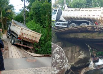 Pontilhão no Rio Molha, em Jaraguá do Sul, ficará interditado por dois dias