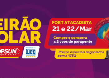 Feirão Solar Topsun WEG será neste fim de semana (21 e 22) em Jaraguá do Sul