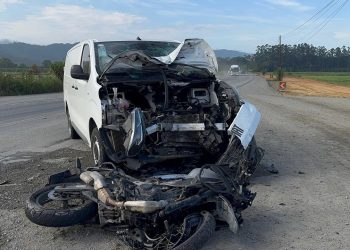 Morre motociclista que sofreu acidente na SC-108, em Guaramirim