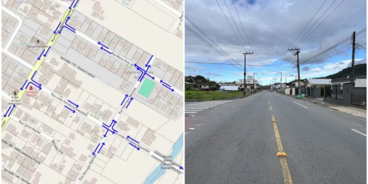 Diretoria de Trânsito vai implantar rotatória de quadra no bairro Barra do Rio Cerro, em Jaraguá do Sul