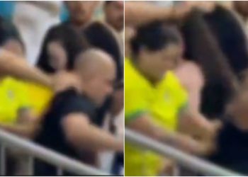 [Vídeo] “Levou até chute na cabeça”: Segurança é empurrado e chutado na Arena Jaraguá
