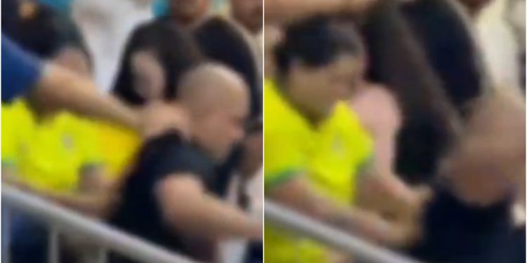 [Vídeo] “Levou até chute na cabeça”: Segurança é empurrado e chutado na Arena Jaraguá