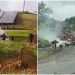 [Vídeo] Carro fica completamente destruído após pegar fogo em Massaranduba