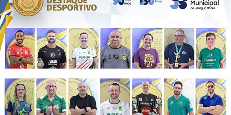 Prêmio Destaque Desportivo 2026 vai homenagear 14 técnicos em Jaraguá do Sul