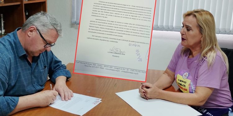 Sinsep protocola pedido de audiência na Prefeitura de Jaraguá do Sul e cobra negociação imediata
