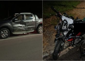 [Fotos] Jovem fica gravemente ferido após acidente em Jaraguá do Sul