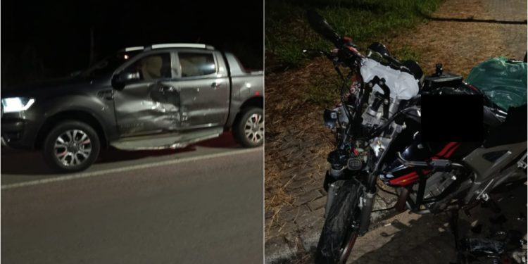 [Fotos] Jovem fica gravemente ferido após acidente em Jaraguá do Sul