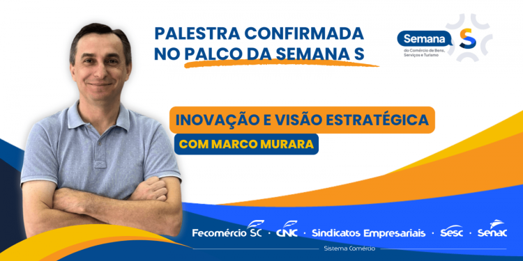 Jaraguá do Sul terá palestra gratuita sobre Inovação e Visão Estratégica nesta quinta-feira (14)