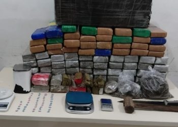 Ocorrência iniciada em Jaraguá do Sul termina na apreensão de 93 quilos de maconha