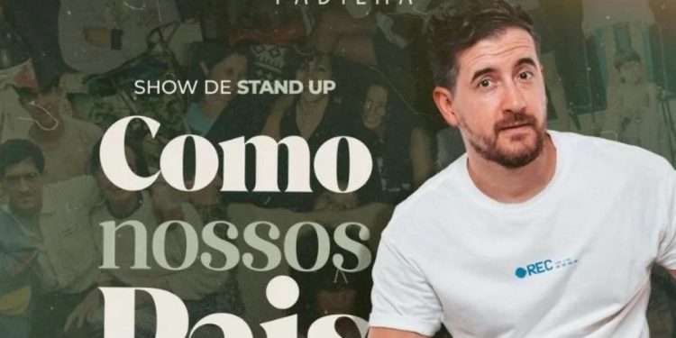 Afonso Padilha se apresenta em Jaraguá do Sul neste mês com Stand Up “Como nossos Pais”
