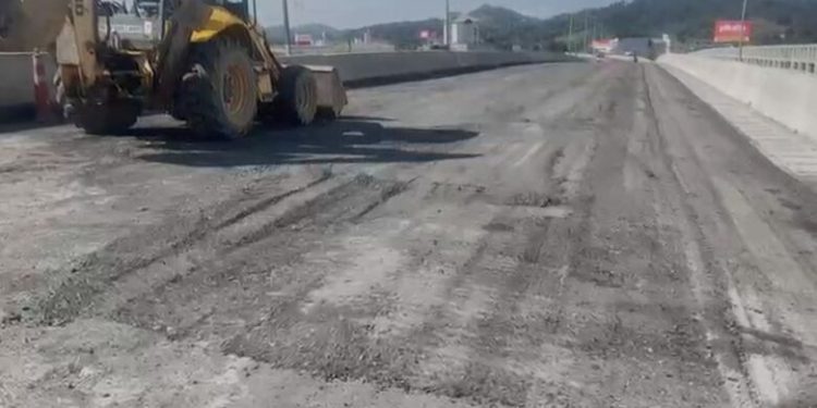 Viaduto do Mannes, na BR-280, em Guaramirim, terá retrabalho e atraso na conclusão