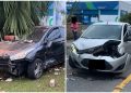 [Vídeo] Acidente envolvendo dois carros é registrado em Jaraguá do Sul
