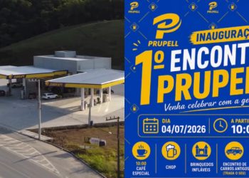 Evento de inauguração do Posto Prupell, em Guaramirim, contará com sorteios, exposições, brinquedos e música ao vivo
