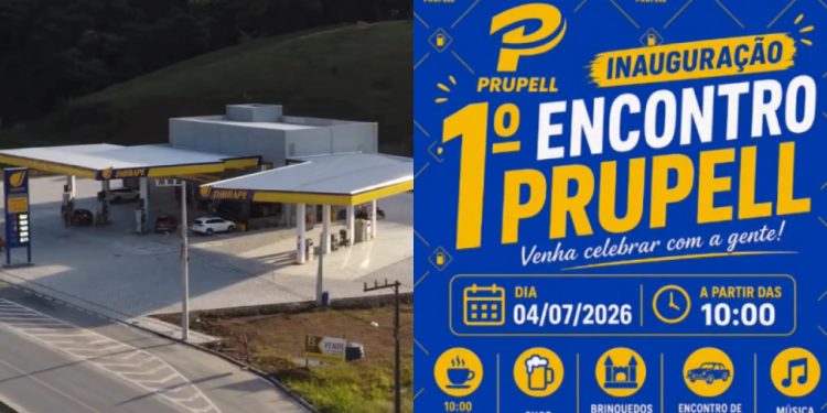 Evento de inauguração do Posto Prupell, em Guaramirim, contará com sorteios, exposições, brinquedos e música ao vivo