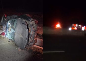 Homem foge da PM, capota carro e fica em estado grave em Guaramirim