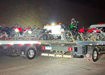 Operação de trânsito da PM resulta em nove motos recolhidas em Jaraguá do Sul