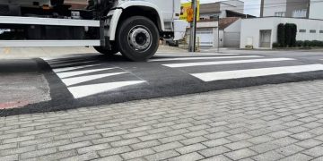 Jaraguá do Sul inicia recuperação de faixas elevadas
