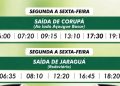 Canarinho divulga horários da Linha Corupá/Jaraguá do Sul