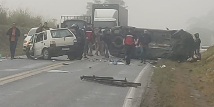 Motorista morre em acidente na BR-280, em Corupá