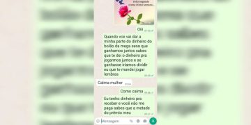 Mulher prova ter acordo verbal para dividir prêmio da Mega-Sena com ex, em Blumenau